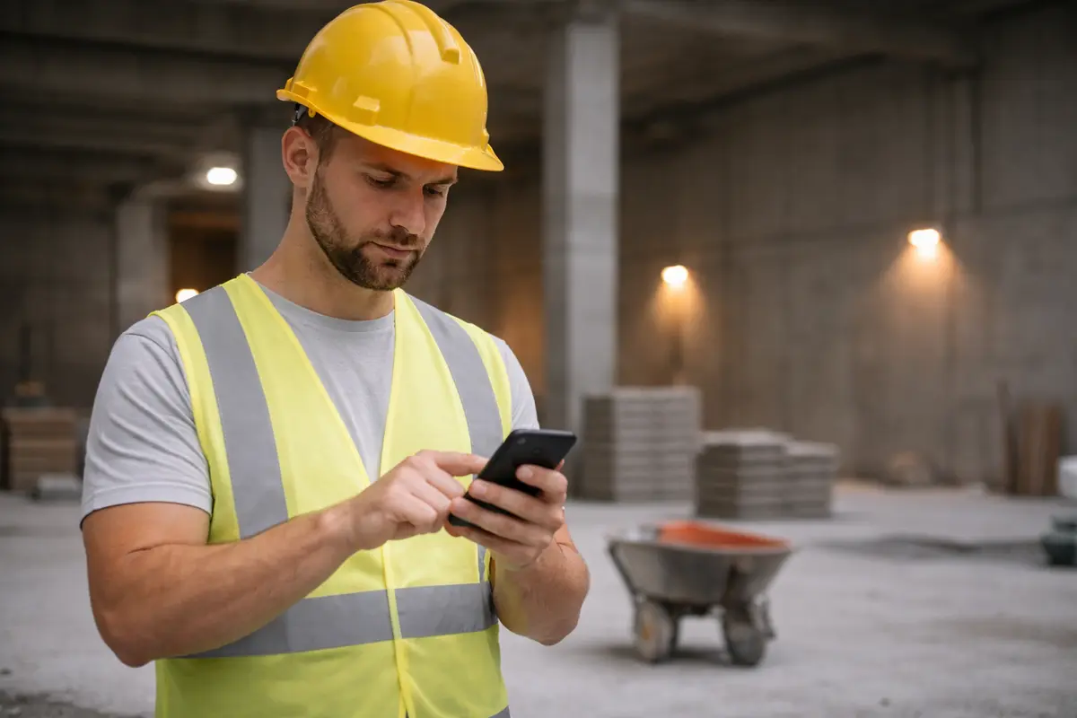 Indicador de sincronización de JobDone mostrando modo sin conexión con sincronización automática en la nube activada