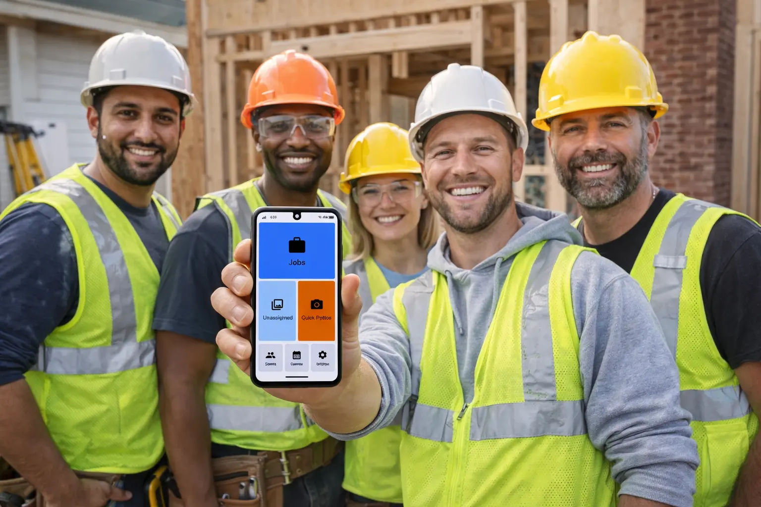 Community of tradesmen sharing job reports with JobDone app